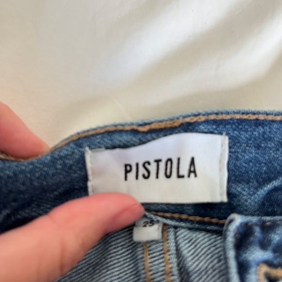 Pistola Distressed Straight Leg Denim Jeans - Picture 6 of 13